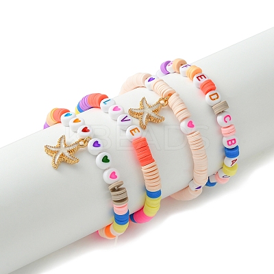 Handmade Polymer Clay Heishi Bead DIY Jewelry Kits DIY-FS0006-66A-1