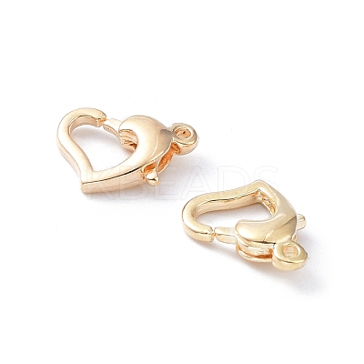 Rack Plating Brass Lobster Claw Clasps X-KK-A183-05G-1