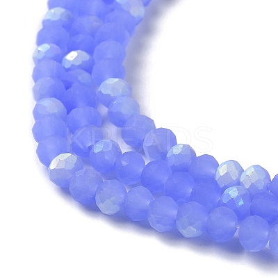 Imitation Jade Glass Beads Strands EGLA-A034-J4mm-MB03-1