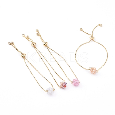 Adjustable Brass Slider Bracelets BJEW-JB06014-1