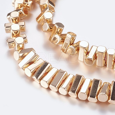 Non-magnetic Synthetic Hematite Beads Strands G-P338-24A-3x6mm-KCG-1