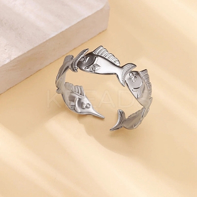 304 Stainless Steel Cuff Bangles for Women LS-BJEW-P372-01P-1
