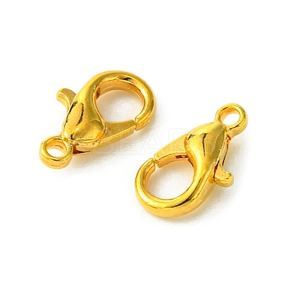 Zinc Alloy Lobster Claw Clasps FIND-FS0002-40G-1