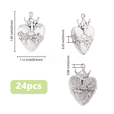 24Pcs Tibetan Style Alloy Pendants FIND-DC0005-55-1
