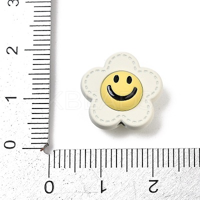 Spray Painted Alloy Beads PALLOY-S038-14E-1