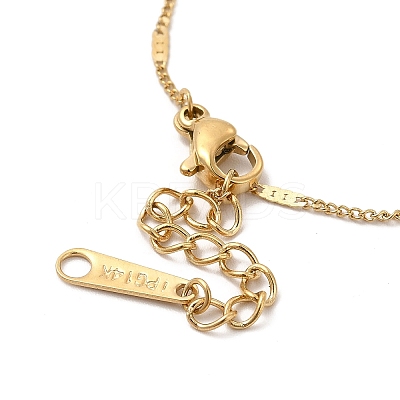 Ion Plating(IP) 304 Stainless Steel Oval Link Chain Bracelet for Women BJEW-G667-08G-1