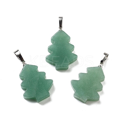 Natural Green Aventurine Pendants G-A203-01H-P-1
