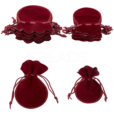 20Pcs 2 Styles Gourd Velvet Bags TP-BBC0001-02B-1