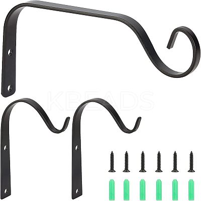  Iron Wall Hanging Bracket Plant Hooks HJEW-FH0001-04-1