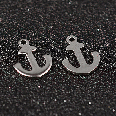 Tarnish Resistant Anchor 304 Stainless Steel Charms STAS-M249-01-1