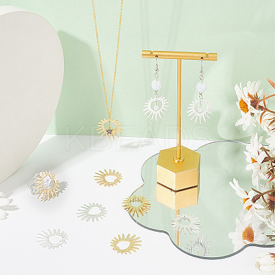 20Pcs 2 Colors Brass Pendants KK-BC0012-96-1