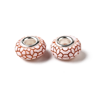 Opaque Resin European Beads RESI-C055-01F-1
