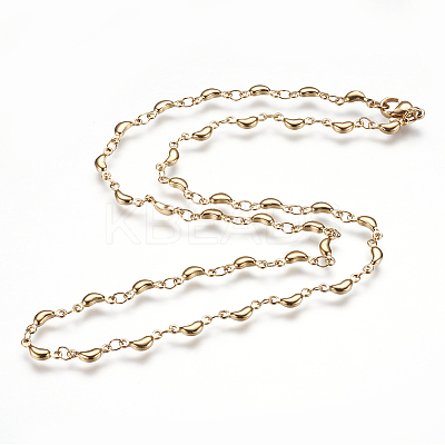 304 Stainless Steel Chain Necklaces LS-STAS-P164-17G-1