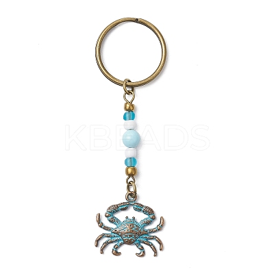 Alloy Conch Pendant Keychains KEYC-JKC01225-07-1