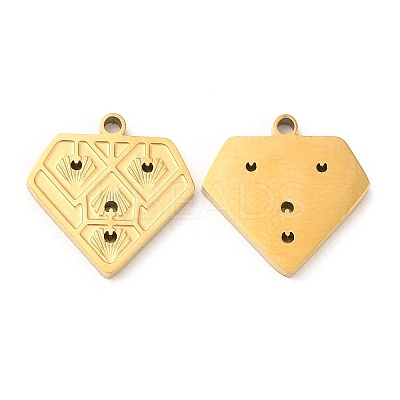 Ion Plating(IP) 316L Surgical Stainless Steel Charms STAS-D078-32G-1