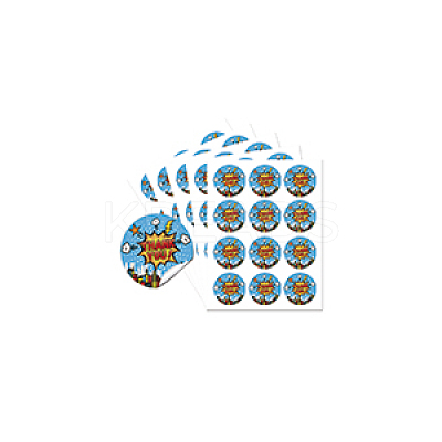 5 Sheets Round Dot PVC Waterproof Decorative Sticker Labels DIY-WH0481-38-1