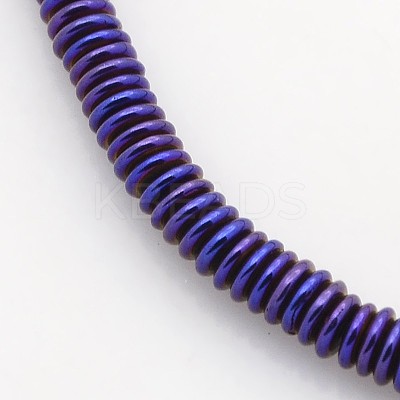 Electroplate Non-magnetic Synthetic Hematite Beads Strands G-J216F-M-1