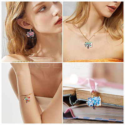 30Pcs 15 Colors Alloy Enamel Pendants ENAM-TA0009-02-1