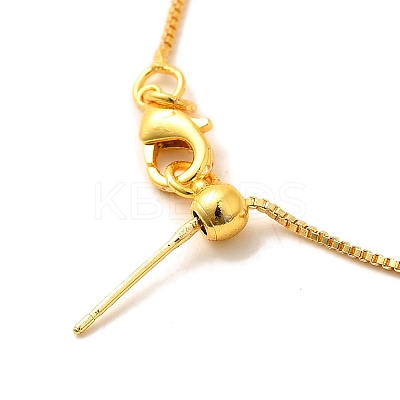 Rack Plating Brass Box Chain Adjustable Slider Bracelets Making for Women BJEW-G735-10G-1