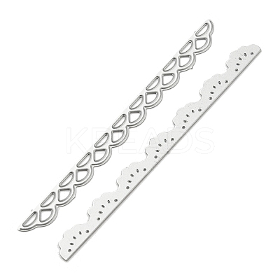 5Pcs 5 Styles Carbon Steel Lace Cutting Dies Stencils DIY-UN0003-71-1