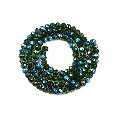 Electroplate Glass Beads Strands EGLA-A044-T3mm-L24-1