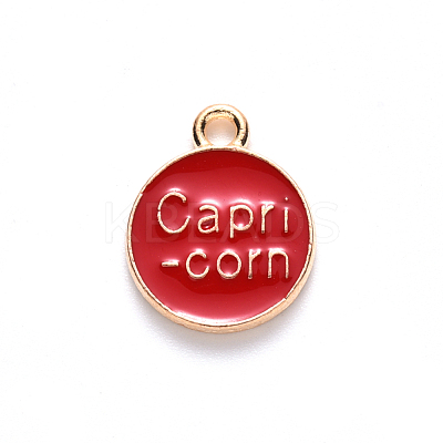 Alloy Enamel Pendants X-ENAM-S124-01A-07E-1