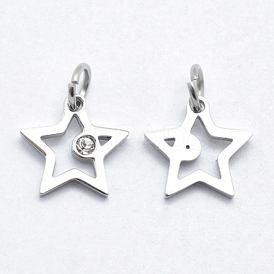 316 Surgical Stainless Steel Pendants STAS-J038-01A-P-1