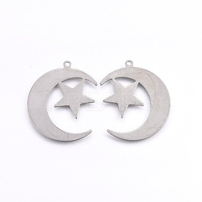 Non-Tarnish 201 Stainless Steel Pendants LS-STAS-E438-60P-1