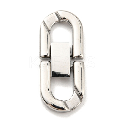 Non-Tarnish 304 Stainless Steel Fold Over Clasps LS-STAS-D026-01B-P-1