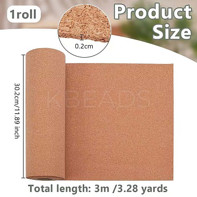 1 Roll 3M Cork Insulation Sheets AJEW-OC0014-34B-1