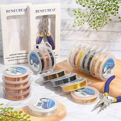 DIY Wire Wrapped Jewelry Making Kits PT-BC0001-47C-G-1