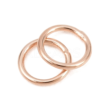 Brass Closed Jump Rings KK-D257-01RG-05-1