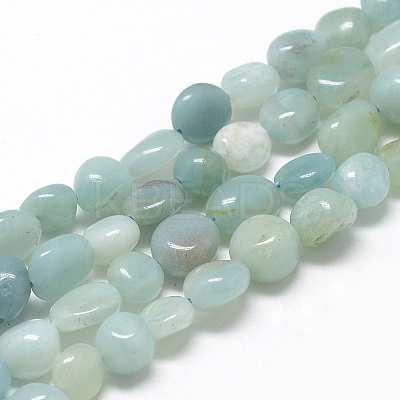 Natural Amazonite Beads Strands X-G-R445-8x10-21-1