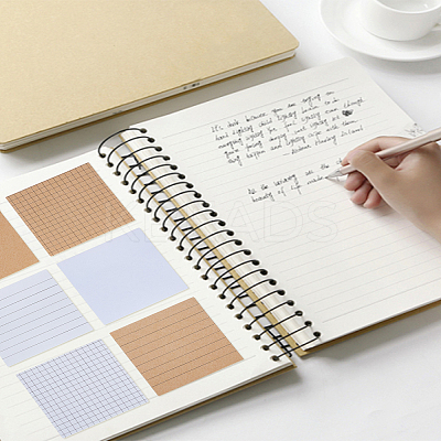 6Pcs 6 Styles Paper Sticky Notes AJEW-LP0004-15-1