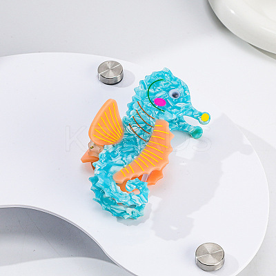 Cellulose Acetate Claw Hair Clips PW-WG49930-01-1
