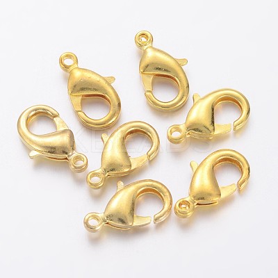 Brass Lobster Claw Clasps KK-904-G-NF-1