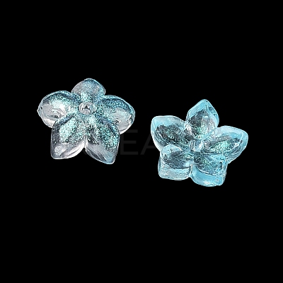 Dyed & Heated Glass Bead Caps X-GLAA-Z019-02C-1