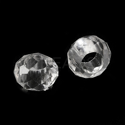 Transparent Acrylic European Beads TACR-G048-09-1