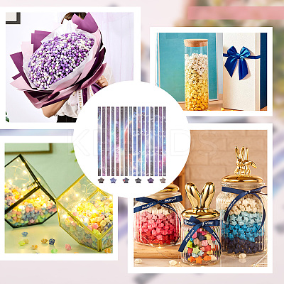 4 Bags 2 Colors Origami Paper Stars AJEW-CP0005-29-1