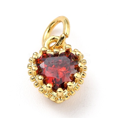 Brass Micro Pave Mixed Color Cubic Zirconia Pendants ZIRC-D120-02G-04-1