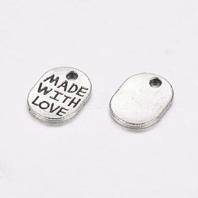 Tibetan Style Alloy Pendants X-TIBEP-A5194-AS-NR-1