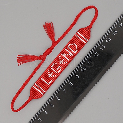 Miyuki Seed Braided Bead Bracelet BJEW-P269-26-1