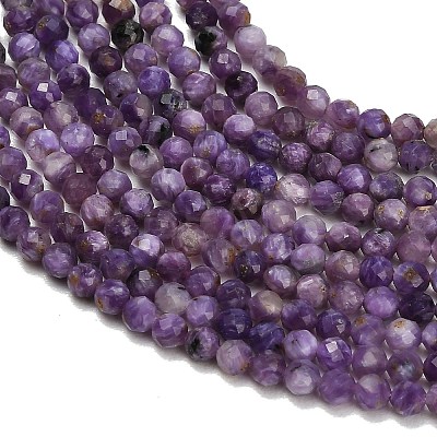 Natural Charoite Beads Strands GG-CBA77FB-B02-3mm-1