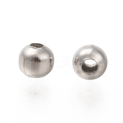 Tarnish Resistant Round 316 Surgical Stainless Steel Spacer Beads STAS-N032-02-3mm-1