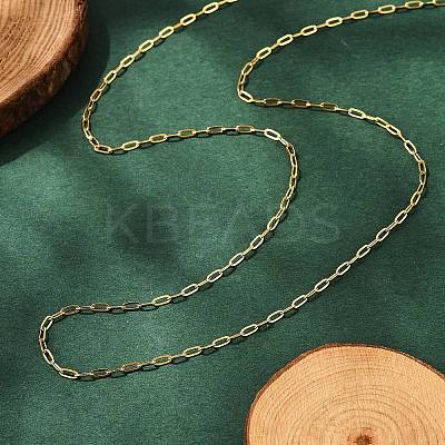 Ion Plating(IP) 304 Stainless Steel Cable Chains Necklaces MAK-L015-37B-1