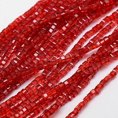 Glass Beads Strands EGLA-J028-3x3mm-03-1