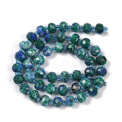 Natural Sesame Jasper Dyed Beads Strands G-H057-A21-08-1