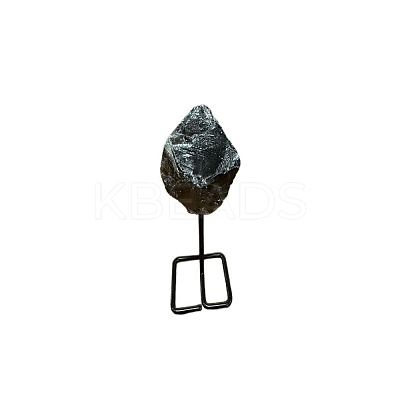 Natural Smoky Quartz Lamp with Metal Holder Ornament PW-WG598C7-07-1