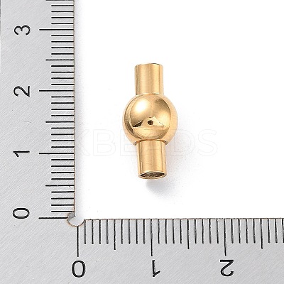 304 Stainless Steel Magnetic Clasps with Glue-in Ends STAS-H187-02G-1