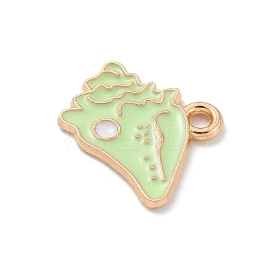 Alloy Enamel Pendants ENAM-A008-38KCG-04-1